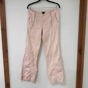 Gap Stretch Cargo Utility Pants Women Size S Pink Zipper Detail | Y2K Gorpcore